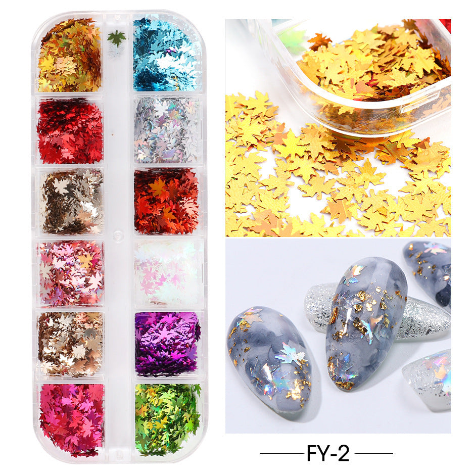 Wholesale 3pcs Butterfly Mica Platinum Fragment Hexagonal Nail Jewelry Patch